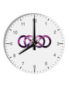 Double Ininifty Galaxy 10 InchRound Wall Clock with Numbers-Wall Clock-TooLoud-White-Davson Sales