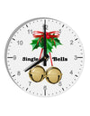 Jingle My Bells 10 InchRound Wall Clock with Numbers-Wall Clock-TooLoud-White-Davson Sales