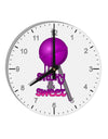 Sticky & Sweet Lollipop 10 InchRound Wall Clock with Numbers-Wall Clock-TooLoud-White-Davson Sales