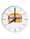 Byte Size 10 InchRound Wall Clock with Numbers-Wall Clock-TooLoud-White-Davson Sales