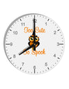 Owl Too Cute Orange 10 InchRound Wall Clock with Numbers-Wall Clock-TooLoud-White-Davson Sales