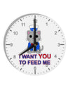 Patriotic Cat I Want You 10 InchRound Wall Clock with Numbers by TooLoud-Wall Clock-TooLoud-White-Davson Sales