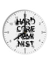 Hardcore Feminist 10 InchRound Wall Clock with Numbers-Wall Clock-TooLoud-White-Davson Sales