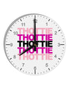 THOTTIE 10 InchRound Wall Clock with Numbers-Wall Clock-TooLoud-White-Davson Sales