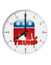 Trump Bubble Symbol 10 InchRound Wall Clock with Numbers-Wall Clock-TooLoud-White-Davson Sales