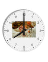 CO Painted Mines 10 InchRound Wall Clock with Numbers-Wall Clock-TooLoud-White-Davson Sales