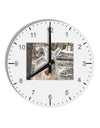 TooLoud Troubled Burro 10 InchRound Wall Clock with Numbers-Wall Clock-TooLoud-White-Davson Sales