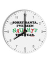 I've Been Naughty This Year 10 InchRound Wall Clock with Numbers-Wall Clock-TooLoud-White-Davson Sales