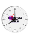 Hardstyle Is My Style 10 InchRound Wall Clock with Numbers-Wall Clock-TooLoud-White-Davson Sales