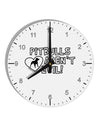 Pitbulls Aren't Evil 10 InchRound Wall Clock with Numbers-Wall Clock-TooLoud-White-Davson Sales