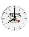 Collect Moments Not Things 10 InchRound Wall Clock with Numbers-Wall Clock-TooLoud-White-Davson Sales