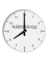 Hashtag JeSuisBacon Deco 10 InchRound Wall Clock with Numbers-Wall Clock-TooLoud-White-Davson Sales