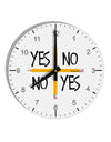 Charlie Charlie Challenge 10 InchRound Wall Clock with Numbers-Wall Clock-TooLoud-White-Davson Sales