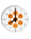 Magic Star Orbs 10 InchRound Wall Clock with Numbers by TooLoud-Wall Clock-TooLoud-White-Davson Sales