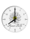 Pretty Daisy - Flower Child 8" Round Wall Clock with Numbers-Wall Clock-TooLoud-Davson Sales