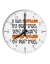 I Can Explain It For You 10 InchRound Wall Clock with Numbers by TooLoud-Wall Clock-TooLoud-White-Davson Sales