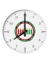 7 Principles Circle 10 InchRound Wall Clock with Numbers-Wall Clock-TooLoud-White-Davson Sales