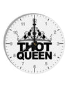 THOT Queen 10 InchRound Wall Clock with Numbers-Wall Clock-TooLoud-White-Davson Sales