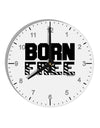 Born Free 10 InchRound Wall Clock with Numbers by TooLoud-Wall Clock-TooLoud-White-Davson Sales