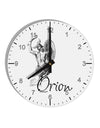 Orion Illustration 10 InchRound Wall Clock with Numbers-Wall Clock-TooLoud-White-Davson Sales