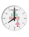 Retro Heart Fighter 10 InchRound Wall Clock with Numbers-Wall Clock-TooLoud-White-Davson Sales