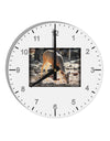 Little Buck 10 InchRound Wall Clock with Numbers-Wall Clock-TooLoud-White-Davson Sales