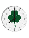 Traditional Irish Shamrock 10 InchRound Wall Clock with Numbers-Wall Clock-TooLoud-White-Davson Sales