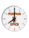 Pumpkin Spice Latte Hearts 10 InchRound Wall Clock with Numbers-Wall Clock-TooLoud-White-Davson Sales