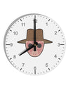 Cute Lil Monster 2 10 InchRound Wall Clock with Numbers-Wall Clock-TooLoud-White-Davson Sales