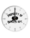 Mathletic Department 10 InchRound Wall Clock with Numbers by TooLoud-Wall Clock-TooLoud-White-Davson Sales