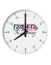 Matching Raver - In Training 10 InchRound Wall Clock with Numbers-Wall Clock-TooLoud-White-Davson Sales