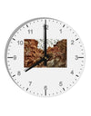 Colorado Painted Rocks 10 InchRound Wall Clock with Numbers-Wall Clock-TooLoud-White-Davson Sales