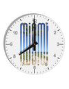 Miami Beach View Mirage 10 InchRound Wall Clock with Numbers-Wall Clock-TooLoud-White-Davson Sales