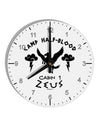 Camp Half Blood Cabin 1 Zeus 10 InchRound Wall Clock with Numbers by TooLoud-Wall Clock-TooLoud-White-Davson Sales