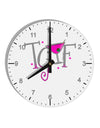 TGIF Martini 10 InchRound Wall Clock with Numbers-Wall Clock-TooLoud-White-Davson Sales