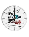 It's LeviOsa not LeviosAHH 10 InchRound Wall Clock with Numbers-Wall Clock-TooLoud-White-Davson Sales