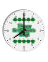 Seeing Double St. Patrick's Day 10 InchRound Wall Clock with Numbers-Wall Clock-TooLoud-White-Davson Sales