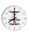 His Christmas Joy Matching His & Hers 10 InchRound Wall Clock with Numbers-Wall Clock-TooLoud-White-Davson Sales