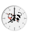 Cute Cow 10 InchRound Wall Clock with Numbers-Wall Clock-TooLoud-White-Davson Sales