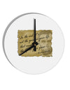 The Life In Your Years Lincoln 10 InchRound Wall Clock by TooLoud-Wall Clock-TooLoud-White-Davson Sales