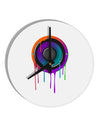 Paint Drips Speaker 10 InchRound Wall Clock-Wall Clock-TooLoud-White-Davson Sales