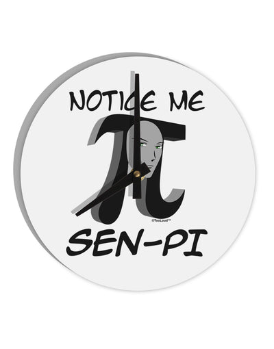 Notice Me Sen-Pi 10 InchRound Wall Clock-Wall Clock-TooLoud-White-Davson Sales