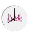 Bride Design - Diamond - Color 10 InchRound Wall Clock