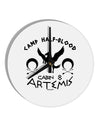 Camp Half Blood Cabin 8 Artemis 10 InchRound Wall Clock by TooLoud-Wall Clock-TooLoud-White-Davson Sales