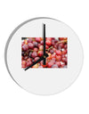 Buy Local - Grapes 10 InchRound Wall Clock-Wall Clock-TooLoud-White-Davson Sales