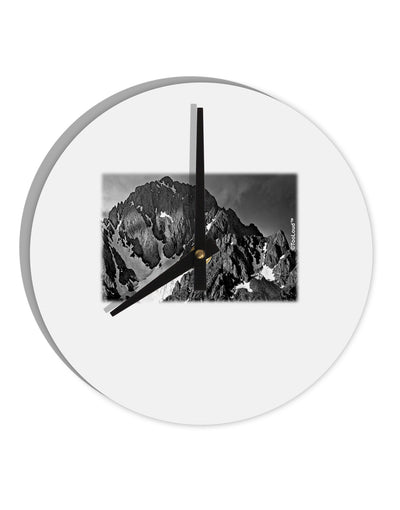 San Juan Mountain Range 2 10 InchRound Wall Clock-Wall Clock-TooLoud-White-Davson Sales