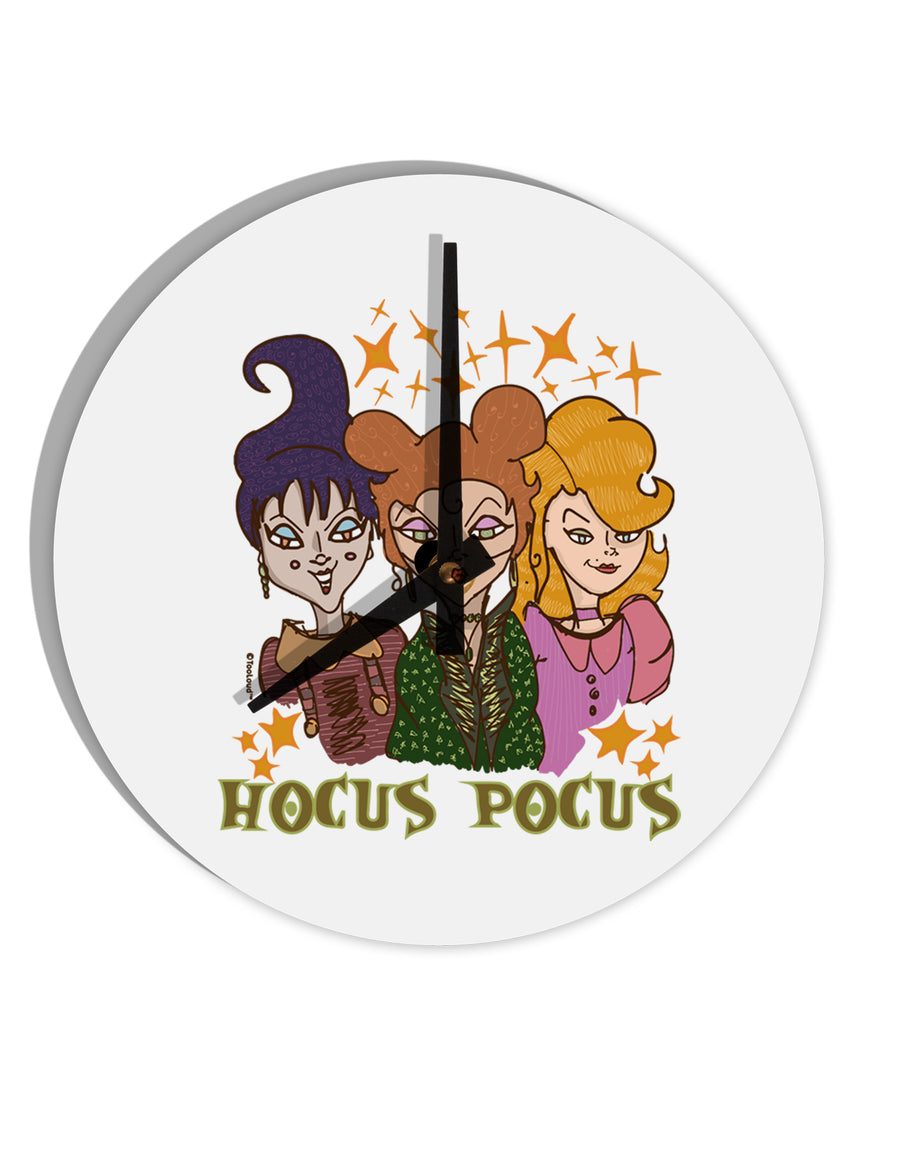 TooLoud Hocus Pocus Witches 10 Inch Round Wall Clock-Wall Clock-TooLoud-Davson Sales