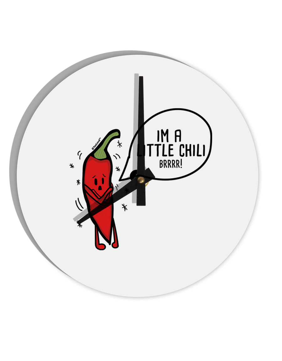 TooLoud I'm a Little Chilli 10 Inch Round Wall Clock 