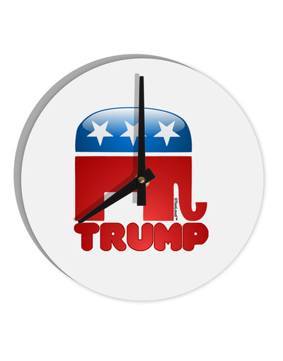 Trump Bubble Symbol 10 InchRound Wall Clock-Wall Clock-TooLoud-White-Davson Sales