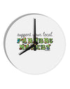 Support Your Local Farmers Market - Color 10 InchRound Wall Clock-Wall Clock-TooLoud-White-Davson Sales